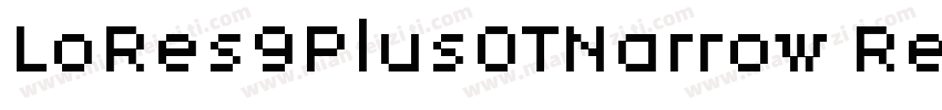 LoRes9PlusOTNarrow Regular字体转换